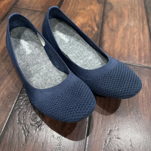 Allbirds Navy blue flats woman’s size 7 - Picture 1 of 5